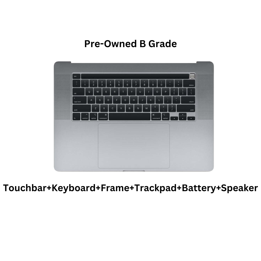 MacBook Pro 16” A2141 (2019) Top Cases with Toucbar Trackpad Keyboard Speakers & Battery MacBook Pro 16” A2141 (2019) Top Cases with Toucbar Trackpad Keyboard Speakers & Battery
